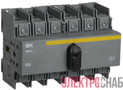 Выключатель-разъединитель модульный 3п 63А ВРМ-3 KARAT IEK MVR30-3-063