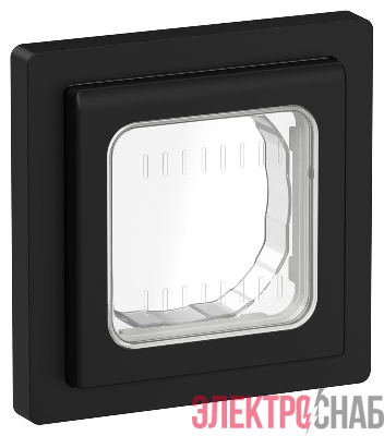 Рамка 1-м СП FLITE Рпро-1-55-ФлЧ IP55 черн. IEK FI-M10-32-55-K02