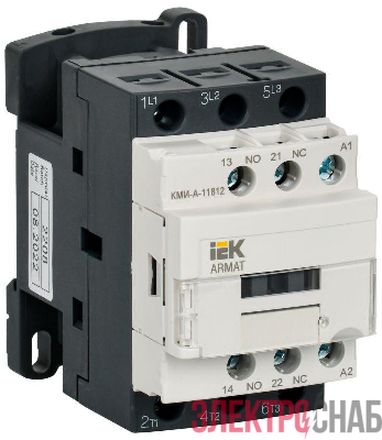 Контактор КМИ-А-11812 LC1D 18А кат. 36В AC 1НО+1НЗ AC-3 IEK AR-ACC-11-018-036-11