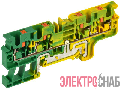 Колодка клеммная CP-MC-PEN земля 4 вывода 4кв.мм IEK YCT22-03-4-K52-004