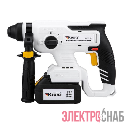 Перфоратор аккумуляторный SDS-plus 2.2Дж 1х4А.ч в кейсе Kranz KR-PT-120
