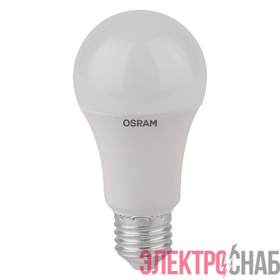 Лампа светодиодная LED STAR CLASSIC A 100 10W/865 10Вт грушевидная 6500К холод. бел. E27 1060лм 220-240В матов. пласт. OSRAM 4052899971585