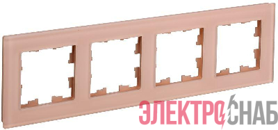 Рамка 4-м BRITE РУ-4-2-БрП стекло перс. матов. IEK BR-M42-G-31-K96
