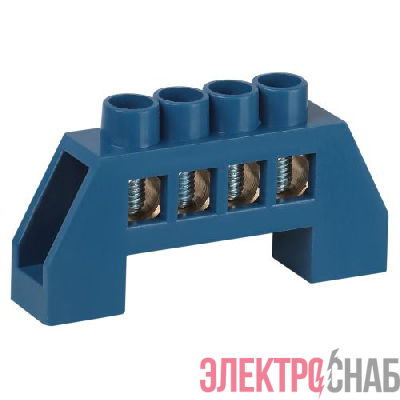 Шина N ноль в изоляторе ШНИ-8х12-4-Д син. NO-224-61 Эра Б0062868