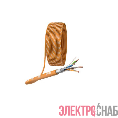 Кабель витая пара F/UTP кат.5E 4х2х24 AWG CU нг(А) HF (уп.305м) Эра Б0044687