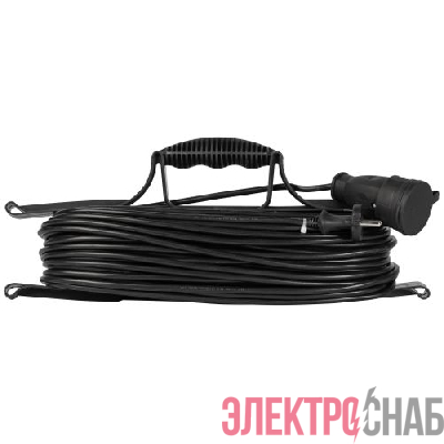 Удлинитель-шнур на рамке 1х40м без заземл. ПВС 2х1 GREEN LINE FR-10-40m Эра Б0065095