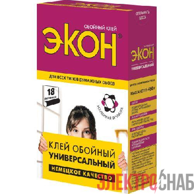 Клей обойный ЭКОН Универсальный 450г Момент Б0023058