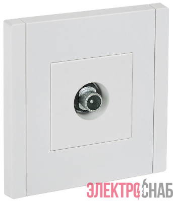 Розетка TV проходная FORTE&PIANO FP229 бел. IEK FP-A10-P-K01