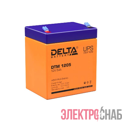 Аккумулятор UPS 12В 5А.ч DTM 1205 Delta 4614010050006