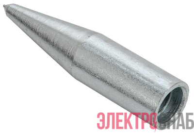 Наконечник заземления безмуфтовый d16мм сталь IEK ZNZ11-10-016