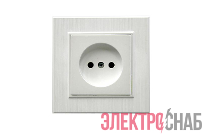 Розетка 1-м Karea LINE STAR без заземл. жемчуж. Makel 86100022