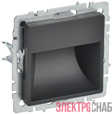 Подсветка светодиодная BRITE встраив. ПЛ20-БрГ механизм графит IEK BR-FL20-K53