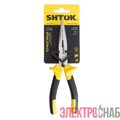 Тонкогубцы 1000В 210мм (08113) SHTOK 376282