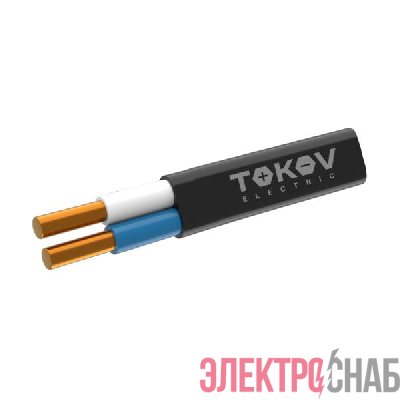 Кабель TOKOV ELECTRIC ВВГ-Пнг(А)-LS 2х1.5 ОК (N) 0.66кВ (уп.100м) ТХМ00407682