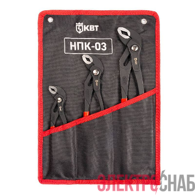 Набор переставных клещей НПК-03 "Практик" КВТ 85285