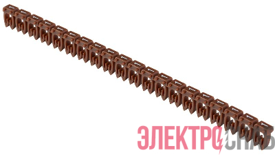 Маркер открытого типа KE 1.5-2.5кв.мм символ &quot;1&quot; (уп.500шт) IEK UMK-KE2-1