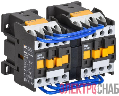 Контактор КМИ-10930 реверс 9А 400В/АС3 2НО IEK KKM13-009-400-20-1