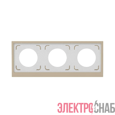Рамка 3-м KANT IP44 ванильн. марципан DKC 7015946