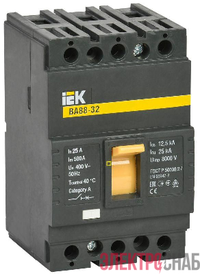 Выключатель автоматический 3п 25А 25кА ВА 88-32 KARAT IEK SVA10-3-0025