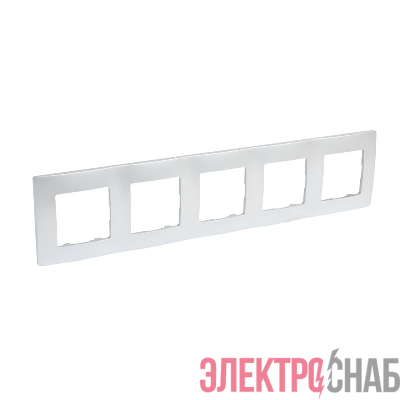 Рамка 5-м Etika алюм. IEK 672555