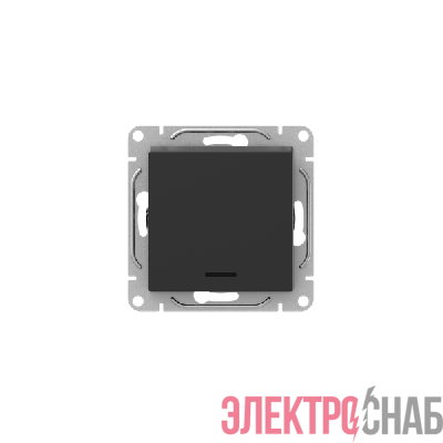 Выключатель 1-кл. СП Эпика с подсветкой механизм черн. EKF UP1-SWB-14