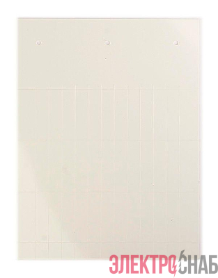 Табличка полужесткая 40х7мм установка в держатель для держателя групповой маркировки EUB ПВХ-0.5 бел. DKC TAS407W