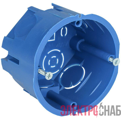 Коробка установочная С3 d68x45 для твердых стен (с саморезами) GENERICA UKT10-068-045-000-A-N-UO