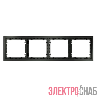 Рамка 4-м S70 пластик. титан Voltum VLS100406