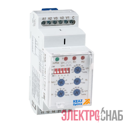 Реле контроля фаз OptiRel D PHS-1-2M-11-PN-2 с внешним питанием 2СО КЭАЗ 357852