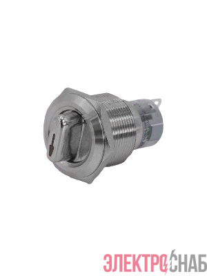 Переключатель GQ22-L-11X/31/S IP65 1НО+1НЗ на 3 положения с фиксацией I-O-II d22мм метал. Электротехник ET259210