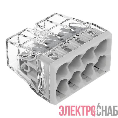 Клемма 8-и проводная 8х(0.5-2.5мм) для распред. коробки (без пасты) (уп.50шт) WAGO 2273-208