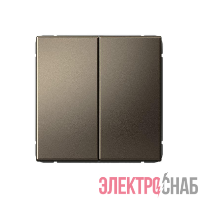 Переключатель 2-кл. ArtGallery 10AX быстрозажим. клем. механизм мокко SE GAL000665S