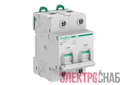 Выключатель автоматический 2п D 80А 10кА Systeme9 400В 27мм SE S9H33280