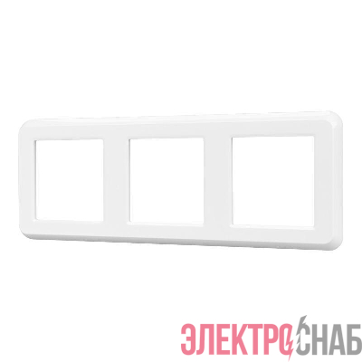 Рамка пластиковая FRM-VERSA-PL-3-WH Arlight 043782