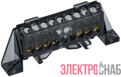 Шина нулевая N в комб. изол. &quot;Стойка&quot; 6х9-3+4-Ч TEKFOR IEK TF-NN10-34-DP-K02