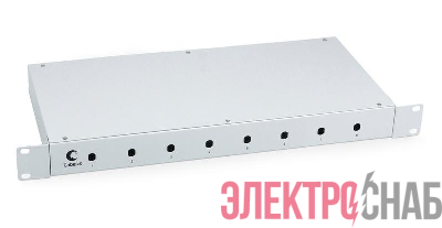 Кросс бокс оптический FO-19-8ST 19дюйм Cabeus 7034c
