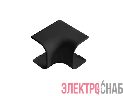 Угол для кабель-канала РКК внутренний 74х55 Арктика черн. Ruvinil УВН-74х55-Ч