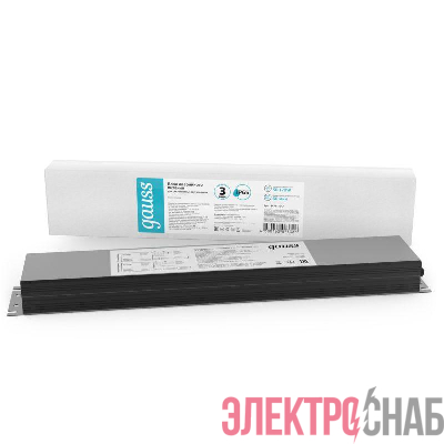 Блок аварийного питания IP65 435х87х40мм 120Вт на 1 час Universal GAUSS 997911012