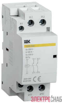 Контактор модульный КМ40-20М AC KARAT IEK MKK11-40-20