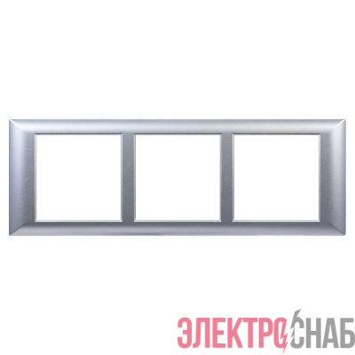 Рамка-суппорт 6мод. Avanti для "In-liner Front" серебр. металлик DKC 4404916