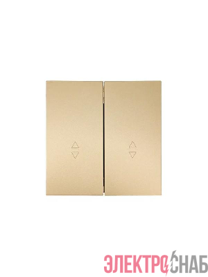 Выключатель проходной 2-кл. СП ZIMA IP20 10А безвинт. зажим зол. LEZARD 704-3688-106QC