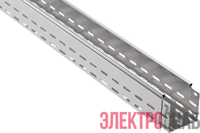 Лоток листовой перфорир. 150х100 L3000 сталь 1мм оцинк. IEK CLP10-100-150-100-3