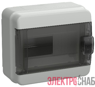 Корпус КМПн-8 TEKFOR IP65 черн. прозр. дверь пластик. IEK TF5-KP72-N-08-65-K03-K02