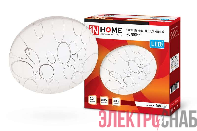 Светильник светодиодный DECO ОРИОН 24Вт 4000К 2160лм 230В 330х55мм IN HOME 4690612021973