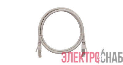 Патч-корд кат.5E (класс D) F/UTP 4 пары 26 AWG (7х0.165мм) 100МГц 2хRJ45 (8P8C) BC чистая медь LSZH нг(А)-HFLTx 5м сер. NIKOMAX NMC-PC4SD55B-050-C-GY