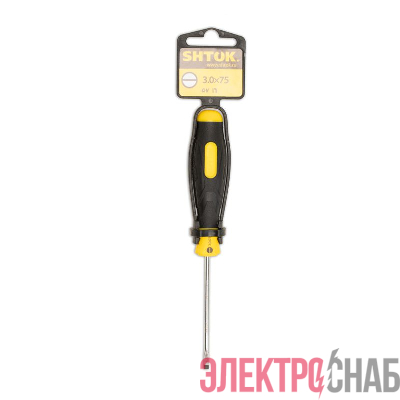 Отвертка SL 3х75мм (09101) SHTOK 376318