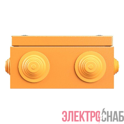 Коробка ответвительная FS 150х150х80мм 6р 450В 32А 10кв.мм нерж. контакт с каб. вводами и клеммн. IP66 сталь. DKC FSK31610
