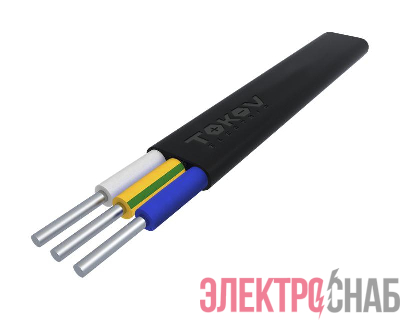 Кабель TOKOV ELECTRIC АВВГ-Пнг(А)-LS 3х2.5 ОК (N PE) 0.66кВ (м) 00-00036343