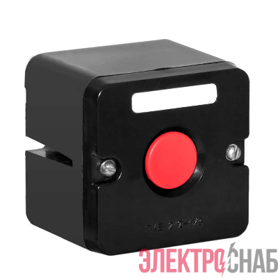 Пост кнопочный ПКЕ-212/1 кнопка &quot;Стоп&quot; красн. Электродеталь ПКЕ-212/1.1К