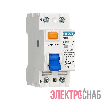 Выключатель дифференциального тока (УЗО) 2п 25А 10мА тип AC NXL-63 6кА (R) CHINT 280714